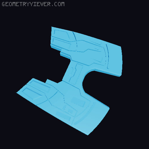 Enterprise-E Sovereign Class 3D model thumbnail