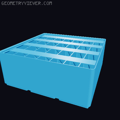 Gridfinity Ultra Light Bins - Divider Label Edition 3D model thumbnail