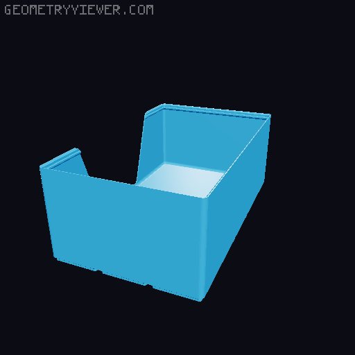 Gridfinity wall cutout collection 3D model thumbnail