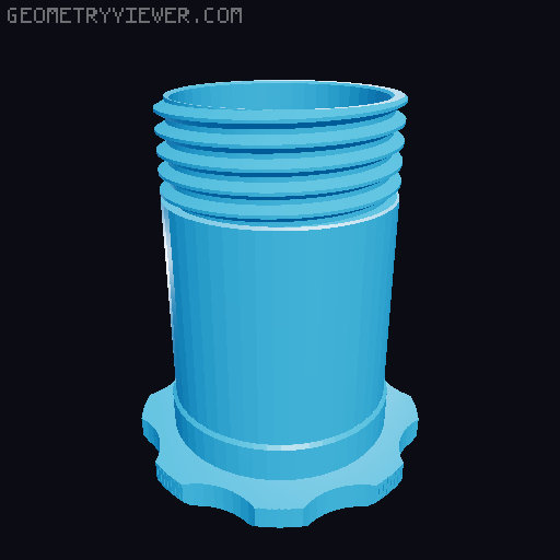 Prusament Master-Spool - Inner width dimensions 60mm, 70mm, 80mm, 90mm, 100mm 3D model thumbnail