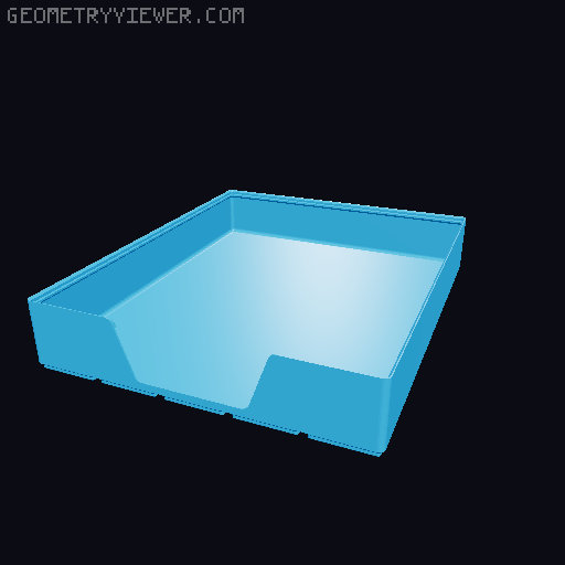 Gridfinity wall cutout collection 3D model thumbnail