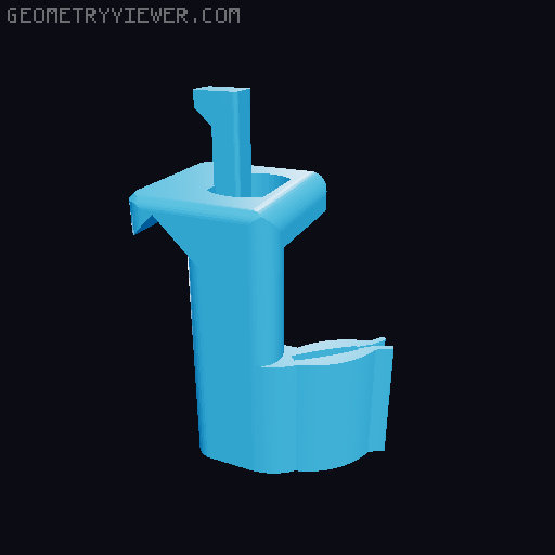 Car phone holder, car phone mount 3D model thumbnail