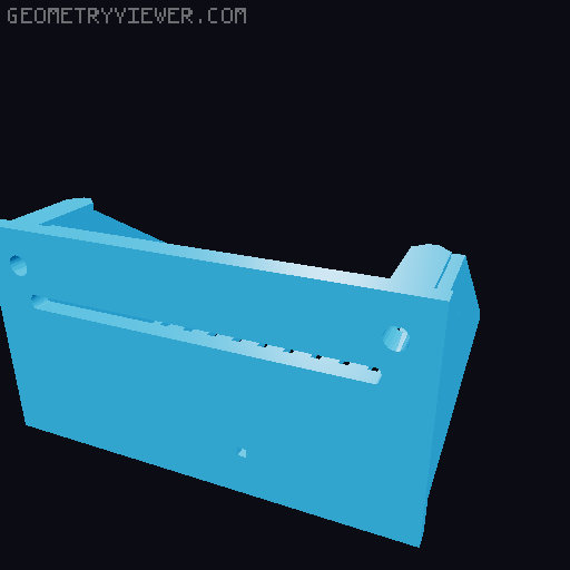 Pi Zero - Modular Rack Tray 3D model thumbnail