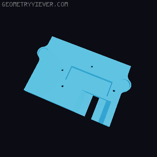 EXPLORER-MK1 3D PRINTED 1:10 RC CHASSIS 3D model thumbnail