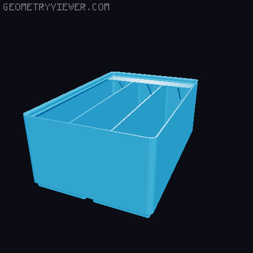 Gridfinity Ultra Light Bins - Divider Label Edition 3D model thumbnail