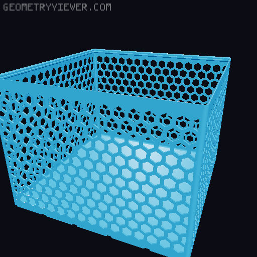 Gridfinity Hex Bins all sizes 3D model thumbnail