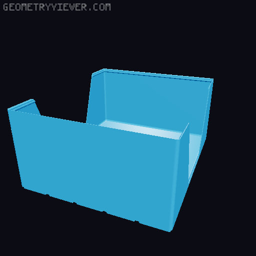 Gridfinity wall cutout collection 3D model thumbnail