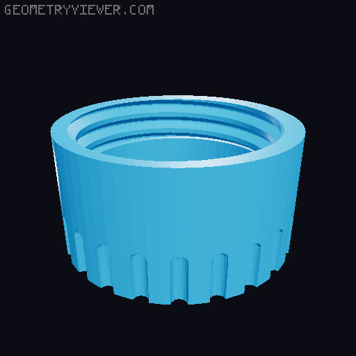 Desiccant (Silica Gel Bead) Container with Hygrometer - FAST PRINT 3D model thumbnail