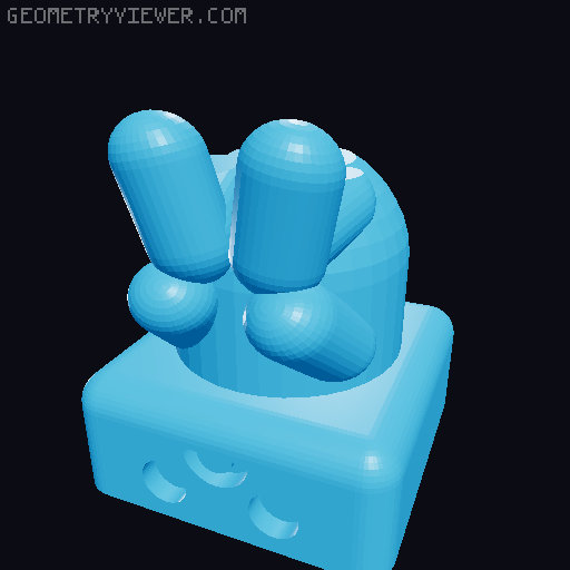 KeyCrappie - The print your own Romley KeyCappie fidget toy clone (aka cute key cap guy) 3D model thumbnail