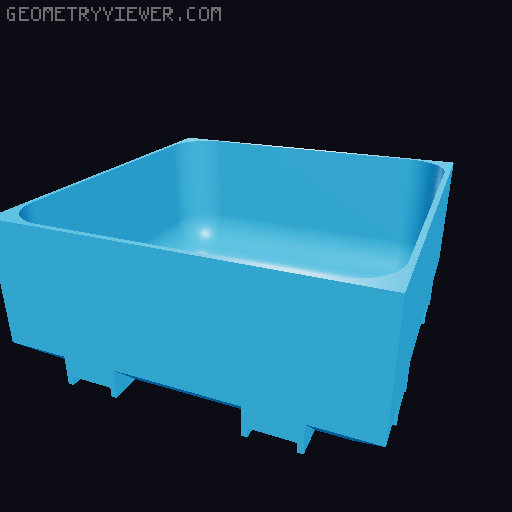 Modular Drawer Organizer Remix 3D model thumbnail