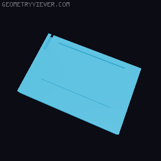 Minecraft Book for Field Notes and pen storage 3D model thumbnail