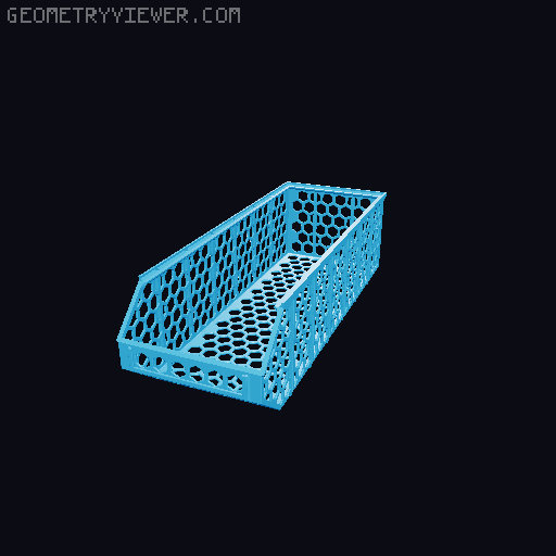 Stackable Baskets 3D model thumbnail