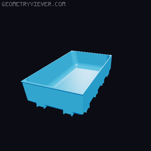 Modular Drawer Organizer Remix 3D model thumbnail