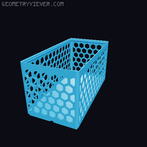 Gridfinity Hex Bins all sizes 3D model thumbnail