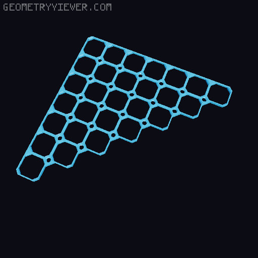 openGrid Triangular Tiles (2x2 - 12x12) 3D model thumbnail