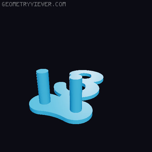 Chain Clock 3D model thumbnail