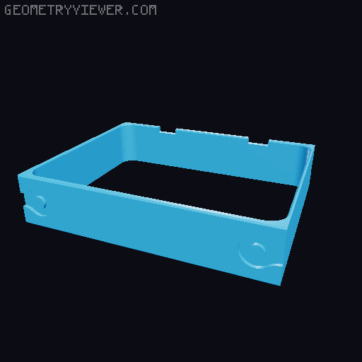 Modular frame for 7 Segment Counter (Seiko ST306 - inspired) 3D model thumbnail