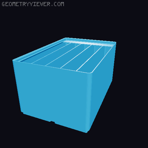 Gridfinity Ultra Light Bins - Divider Label Edition 3D model thumbnail
