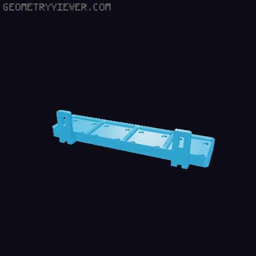 skadis gridfinity shelf 3D model thumbnail