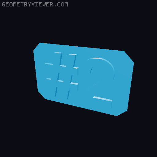 Trophy Number Plates 3D model thumbnail