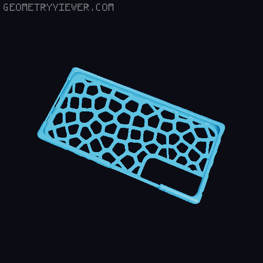Samsung Galaxy S22 Case Voronoi Remix 3D model thumbnail