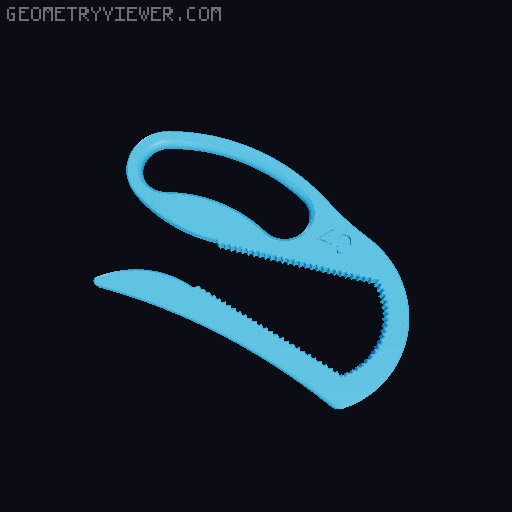 Bottle Opener 3D model thumbnail