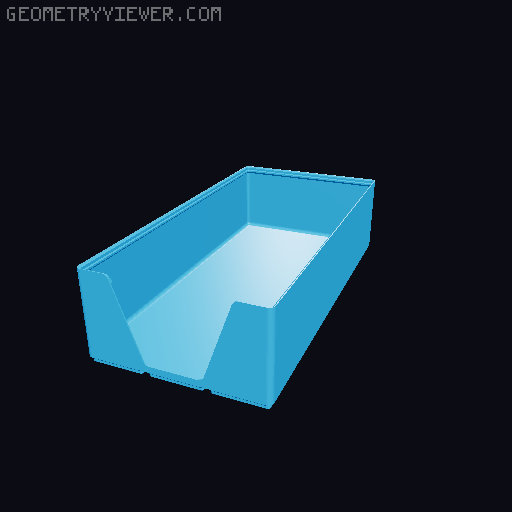 Gridfinity wall cutout collection 3D model thumbnail