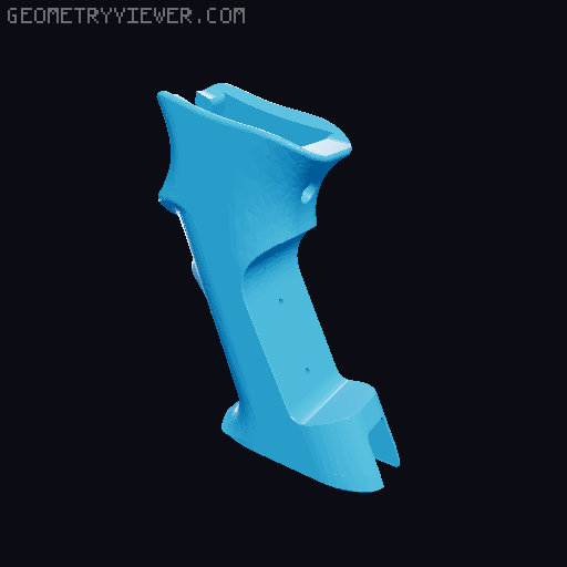 Ontos Carry Handle Thumbhole Stock Overhaul 3D model thumbnail