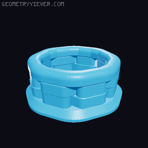 Split Basket for Pumpkin Chunkin Catapult 3D model thumbnail