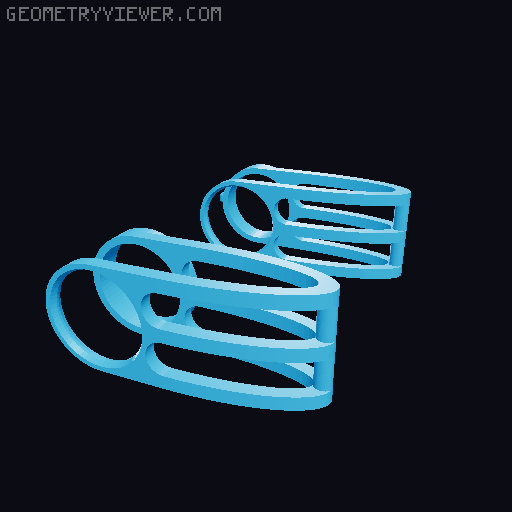 PushRod Engine with Gearbox 3D model thumbnail