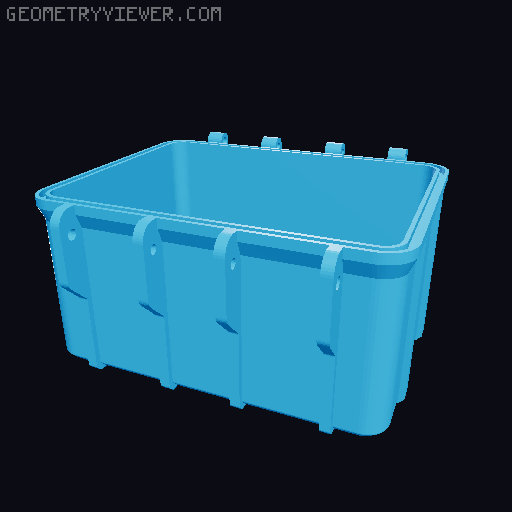 Rugged Deckbox 3D model thumbnail