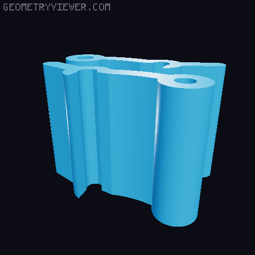 Rugged Box - 9v Battery Holder/Storage 3D model thumbnail