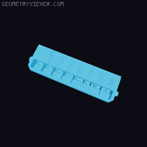 Better bit holders for Milwaukee 48-89-4630 / Shockwave Case 3D model thumbnail