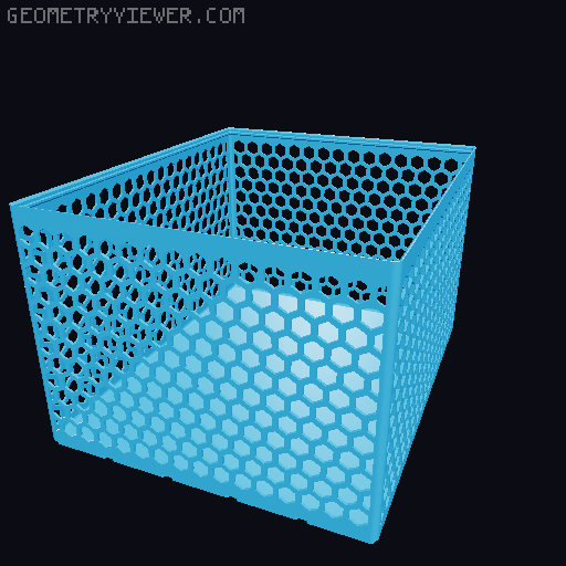 Gridfinity Hex Bins all sizes 3D model thumbnail