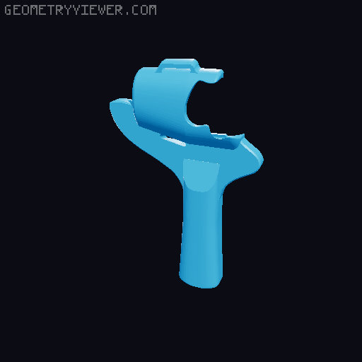 Quest 3 table tennis adapter 3D model thumbnail
