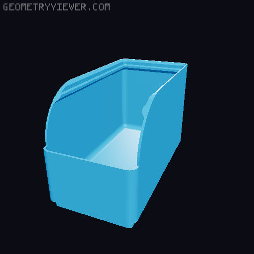 Gridfinity rouded bins collection all sizes 3D model thumbnail