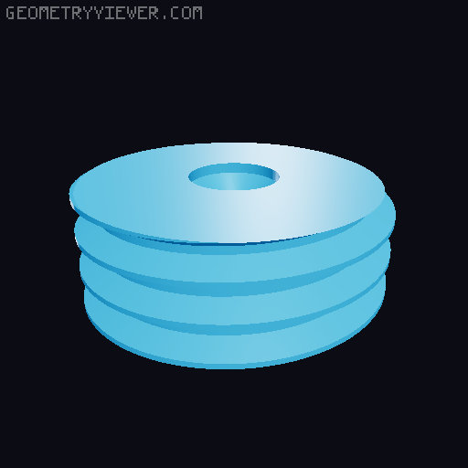 Oversized Lego Stud 3D model thumbnail