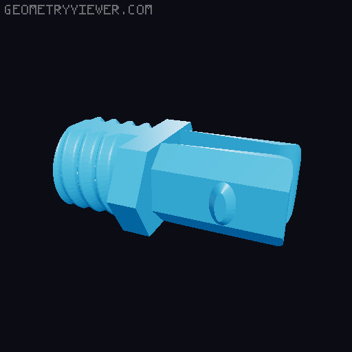 Easy Print Socket Rail System 3D model thumbnail