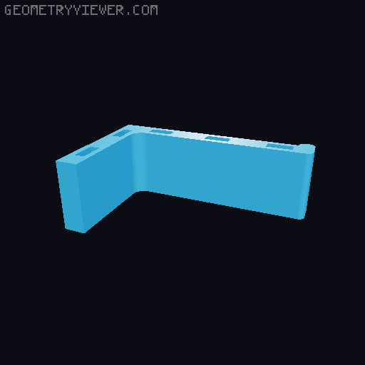 DDD Printable Wall Control System 3D model thumbnail