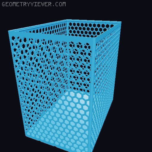 Gridfinity Hex Bins all sizes 3D model thumbnail