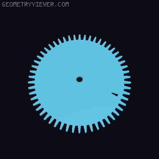 Settings Clock 3D model thumbnail