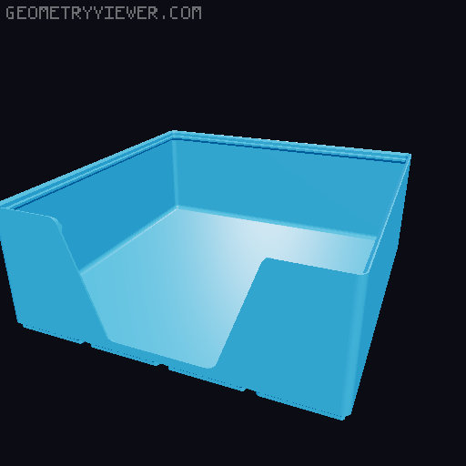 Gridfinity wall cutout collection 3D model thumbnail