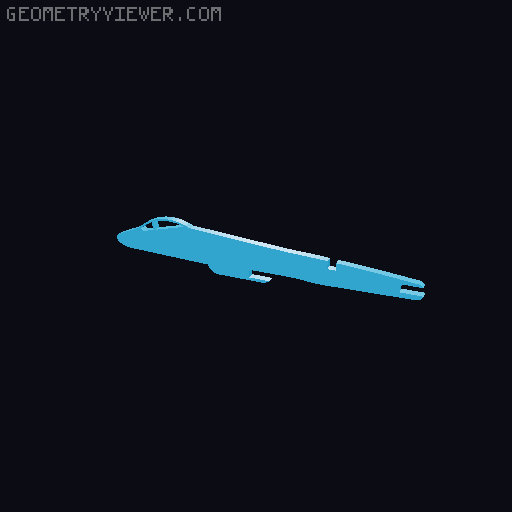 A10 Thunderbolt kit card Famous Planes 3D model thumbnail