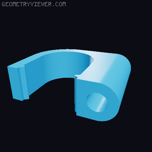 Cable Clamps Clips 3D model thumbnail