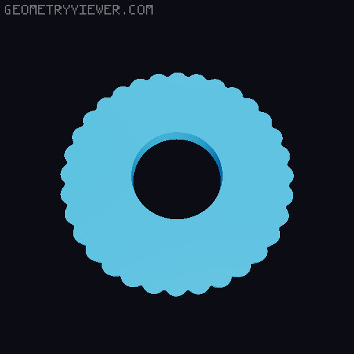 Fidget clicker. 3D model thumbnail
