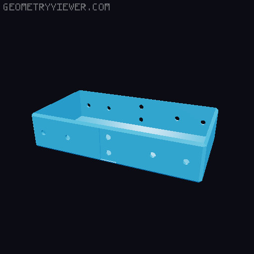 Jan Vitek's Sewing Box - Screwed version 3D model thumbnail