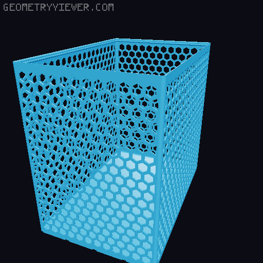 Gridfinity Hex Bins all sizes 3D model thumbnail