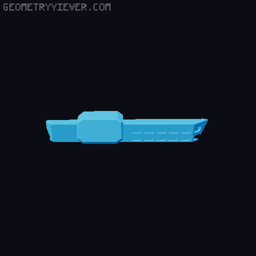Sci-fi Battleship/Carrier  3D model thumbnail