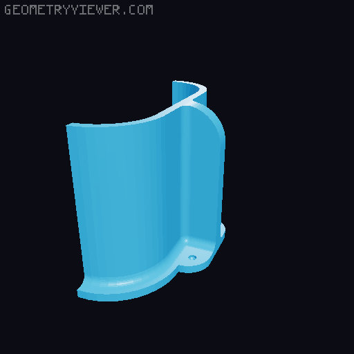 Wall Mounted Cat Bed (2 variations) 3D model thumbnail