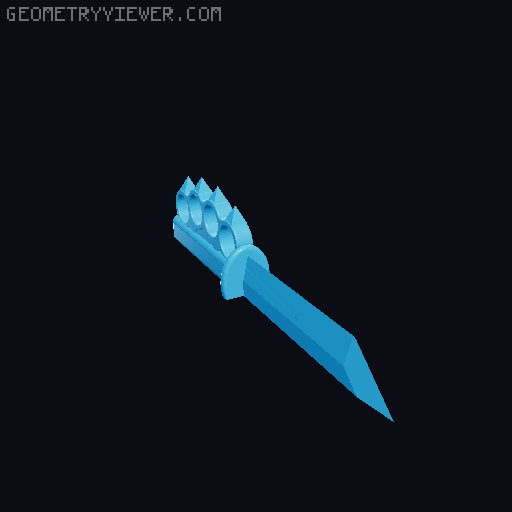 ⪦ Pain Train Tonto Knife ⪧ 3 sizes 3D model thumbnail